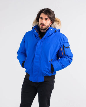 Outdoor Survival Canada Men's Desna -40 Down Bomber Jacket X-Large, Arctic Blue