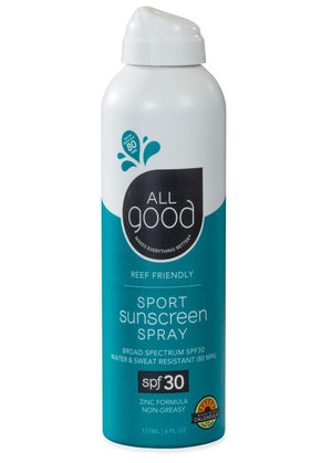 All Good SPF 30 Sport Mineral Sunscreen Spray 6 oz
