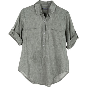 United By Blue Womens Torrey Popover Organic Cotton Shirts CLEARANCE