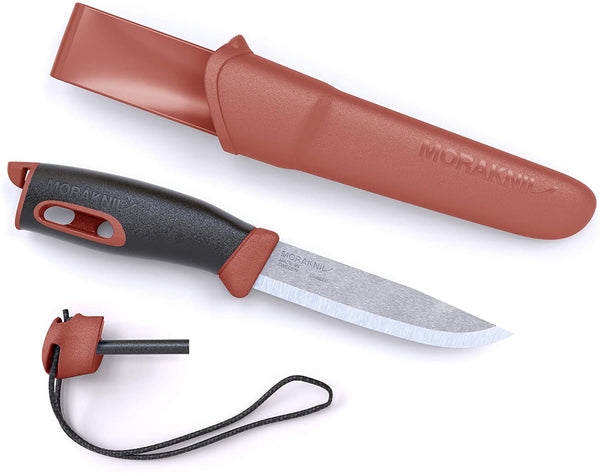 Morakniv Companion Spark Knife with Integral Fire Steel Red