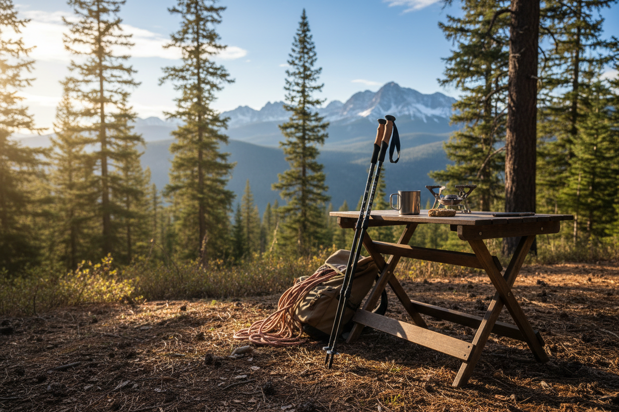 Hiking poles in nature | Scouttech Outfitters Missisauga