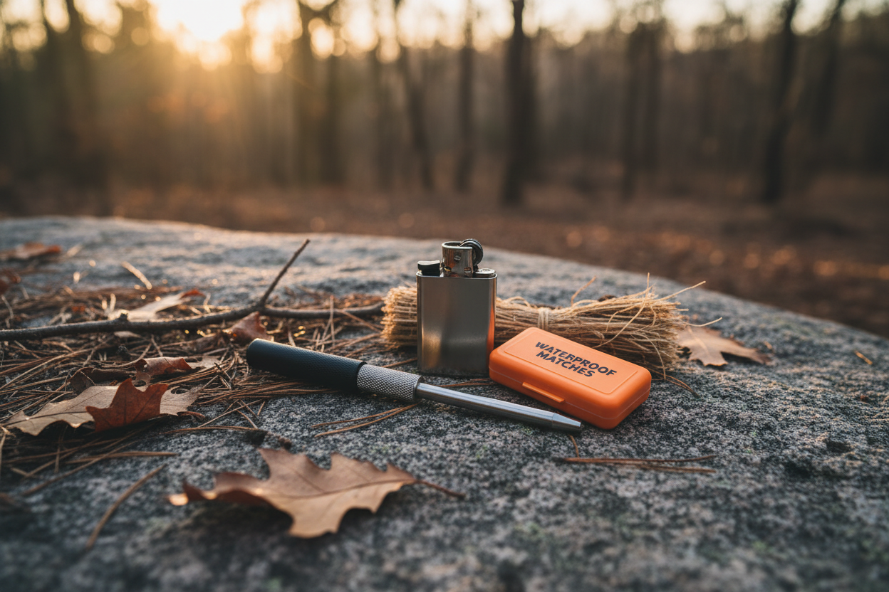 Campsite fire lighting tools
