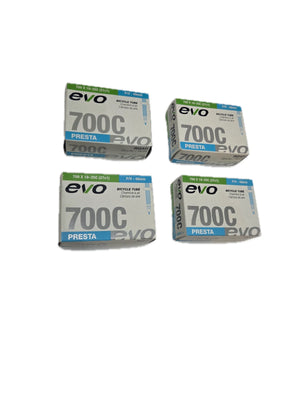 4 PACK EVO Performance Presta Bike Tubes | 700c X 18/25C | Road