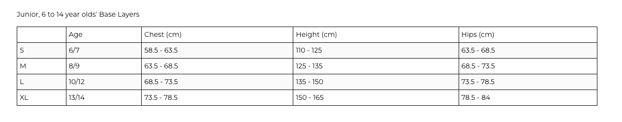 Kombi B2 Merino Blend Crew Top Child & Junior 190g Mid-weight Base Layers - ScoutTech