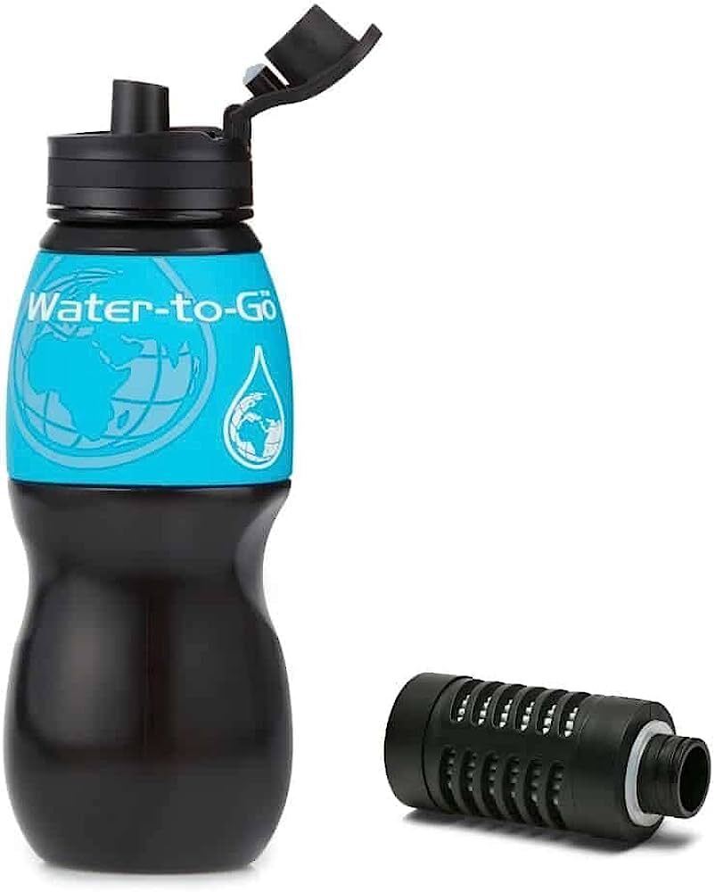 WatertoGo 75cL Water Purification Filter Bottle Removes Contaminants by 99.9% - ScoutTech