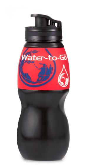 WatertoGo 75cL Water Purification Filter Bottle Removes Contaminants by 99.9% - ScoutTech