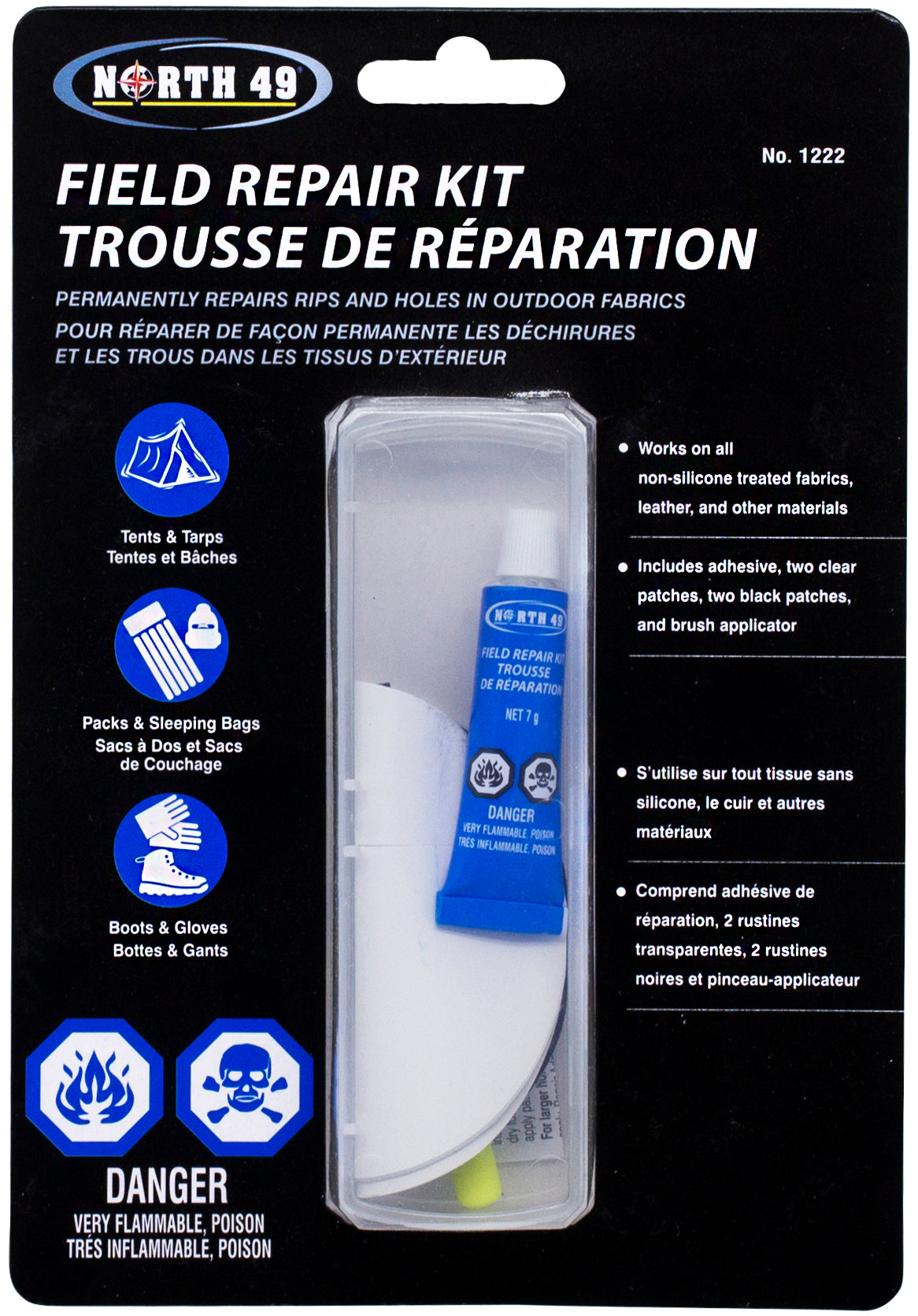 North 49 Field Repair Kit, Glue and Patches - ScoutTech
