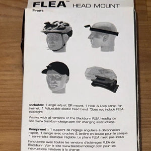 Kit de fixation casque / tête / chapeau pour lampe de vélo Blackburn Flea