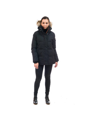 Outdoor Survival Canada Women's Nukka -40 Down Parka, Orca Black, X-Large - ON DISPLAY