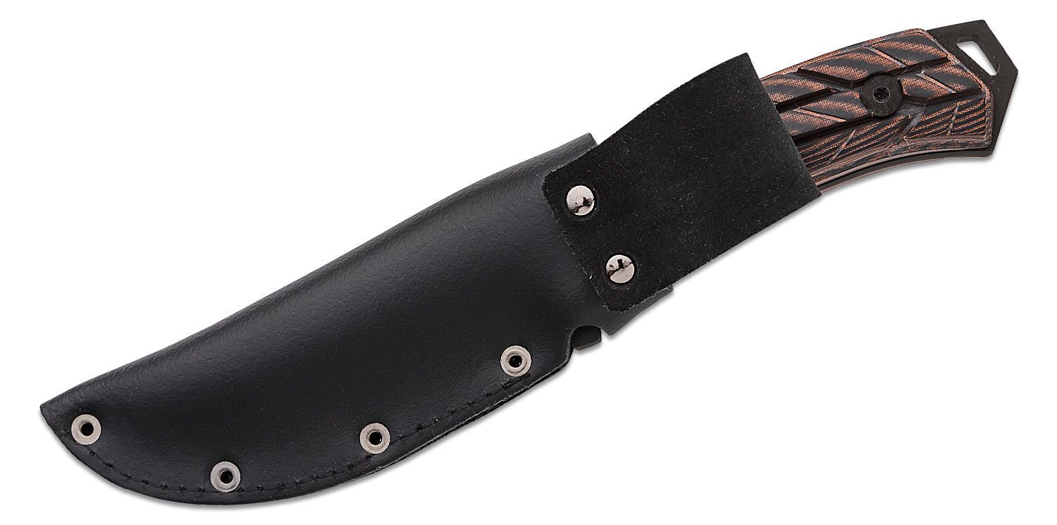 WOOX Rock 62 Mil-Spec Knife, Black Blade with XGRIP Handle - ScoutTech
