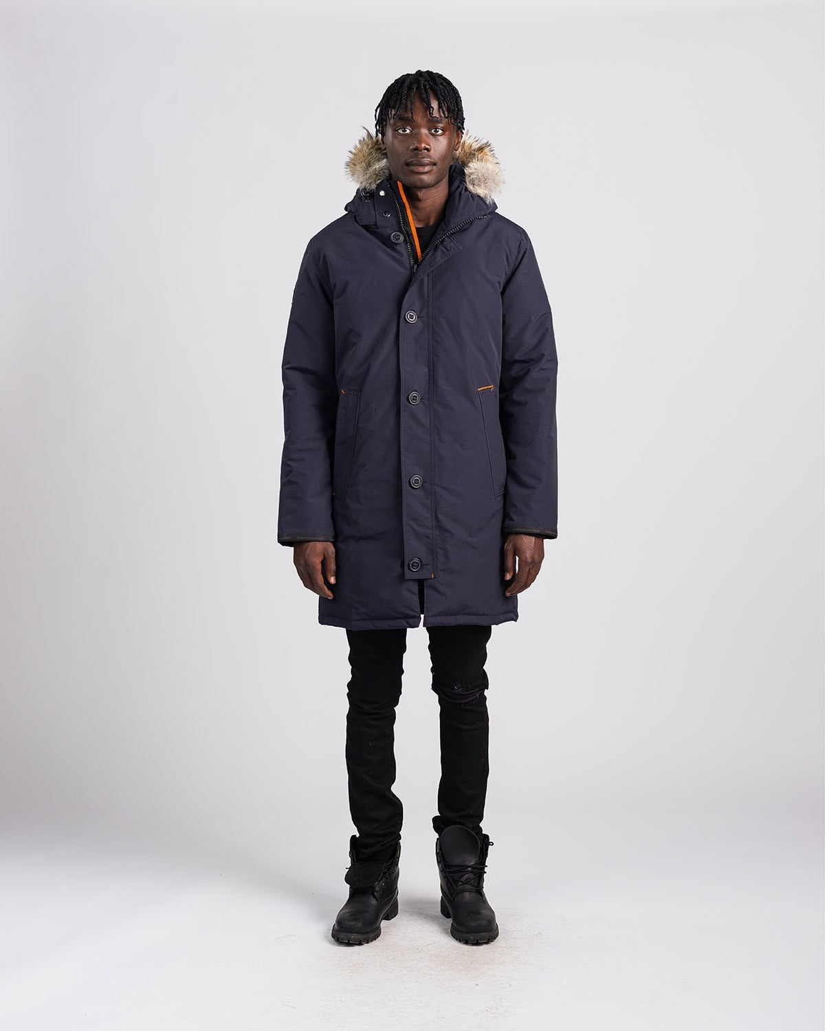 Outdoor Survival Canada Men's Nevluk -40 Down Parka, Cold Lake Blue, 2XL - ON DISPLAY