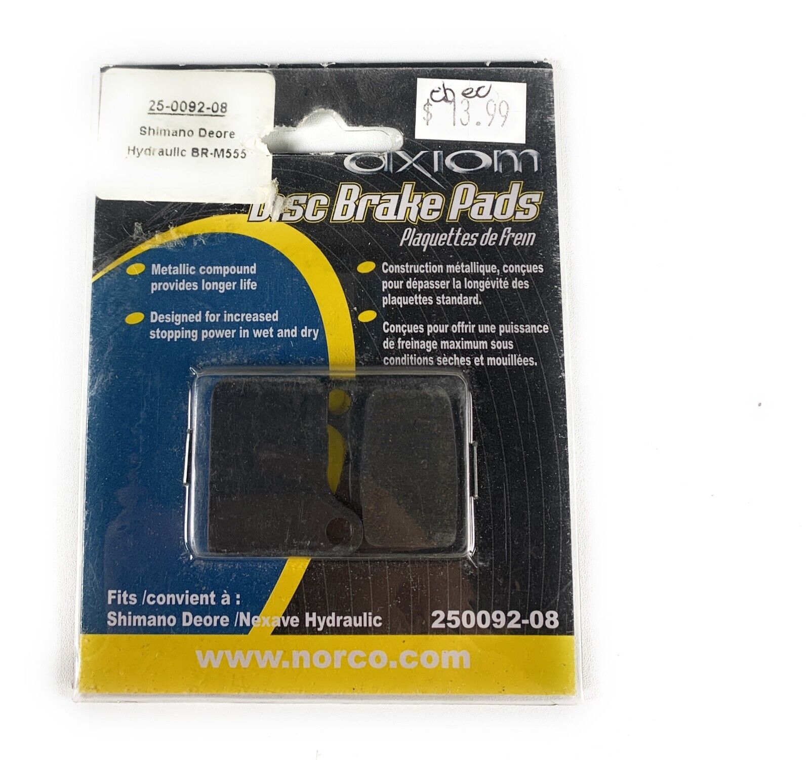 Axiom Metallic Disc Brake Pads For Shimano Deore (2 POT) - ScoutTech