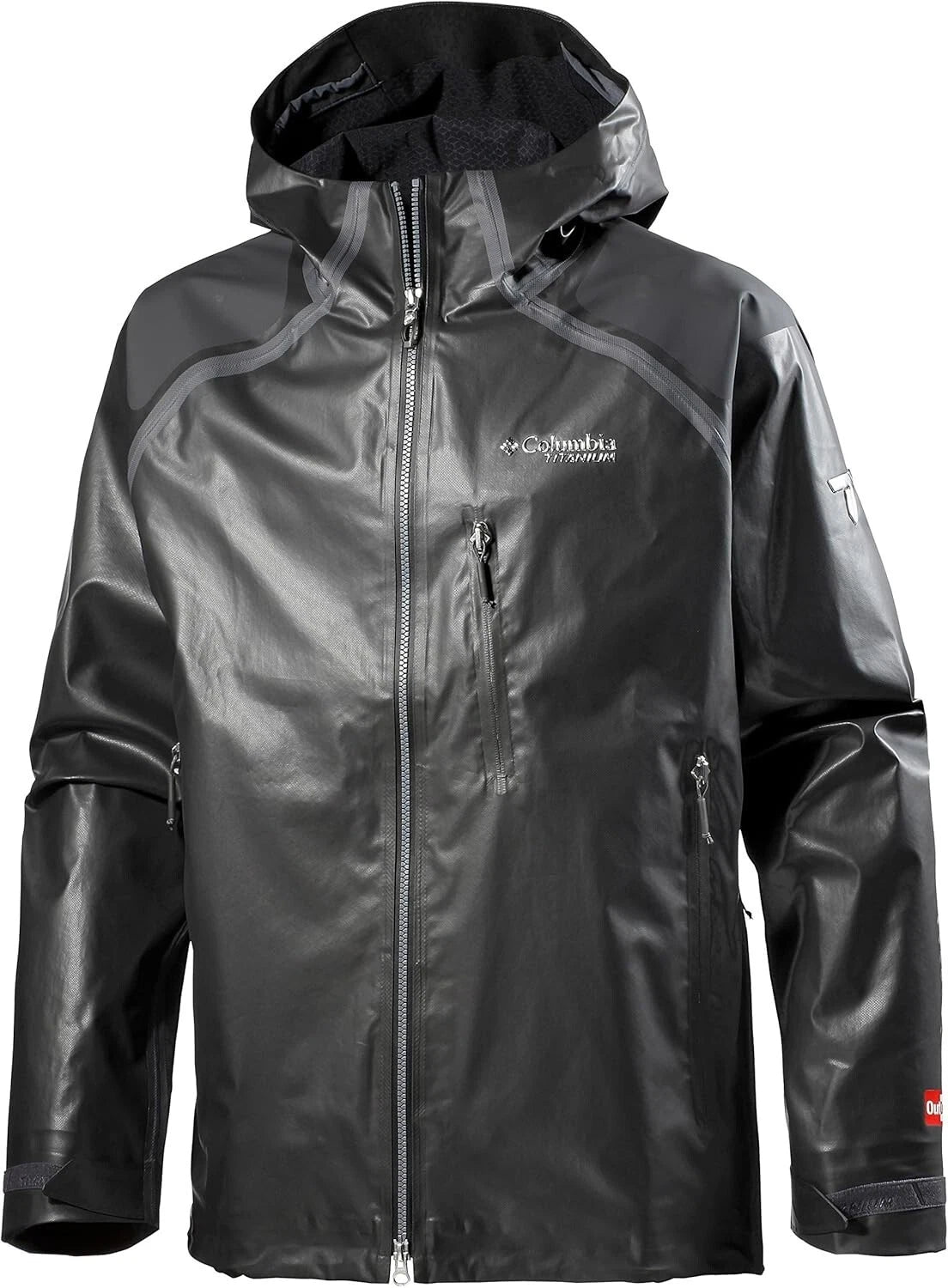 Columbia Men's Titanium Outdry Ex Diamond Rain Jacket Black Size XL