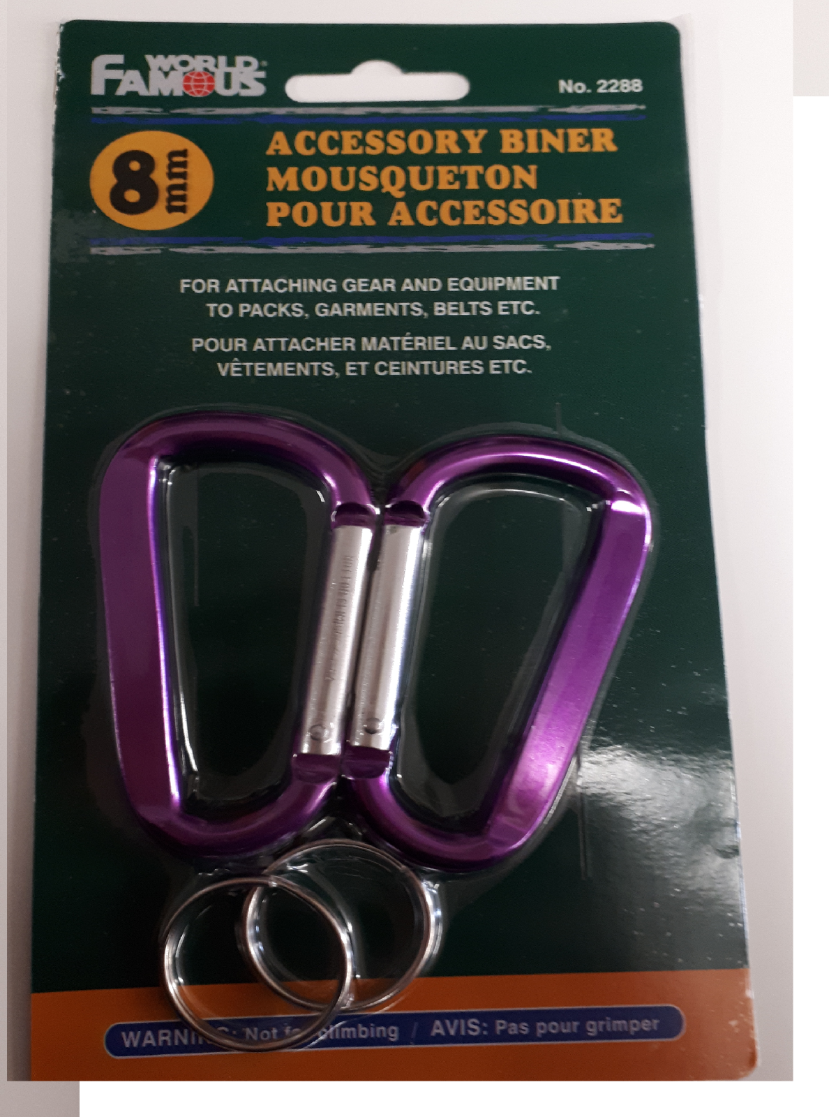 World Famous 8mm Accessory Biners - ScoutTech