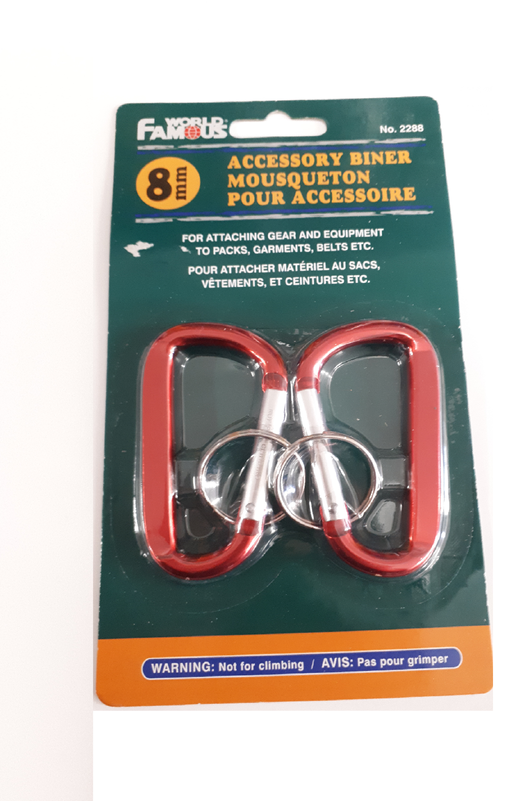 World Famous 8mm Accessory Biners - ScoutTech
