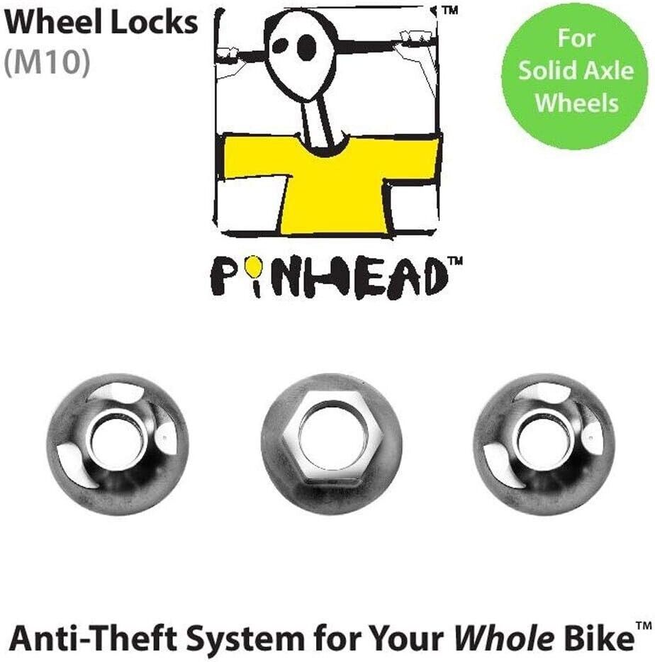 Pinhead M10 Locking Wheel Axle Nuts - ScoutTech