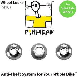 Pinhead M10 Locking Wheel Axle Nuts