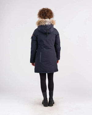 Outdoor Survival Canada OSC Women's Jaci -40 Down Parka Medium Cold Lake Blue ON DISPLAY