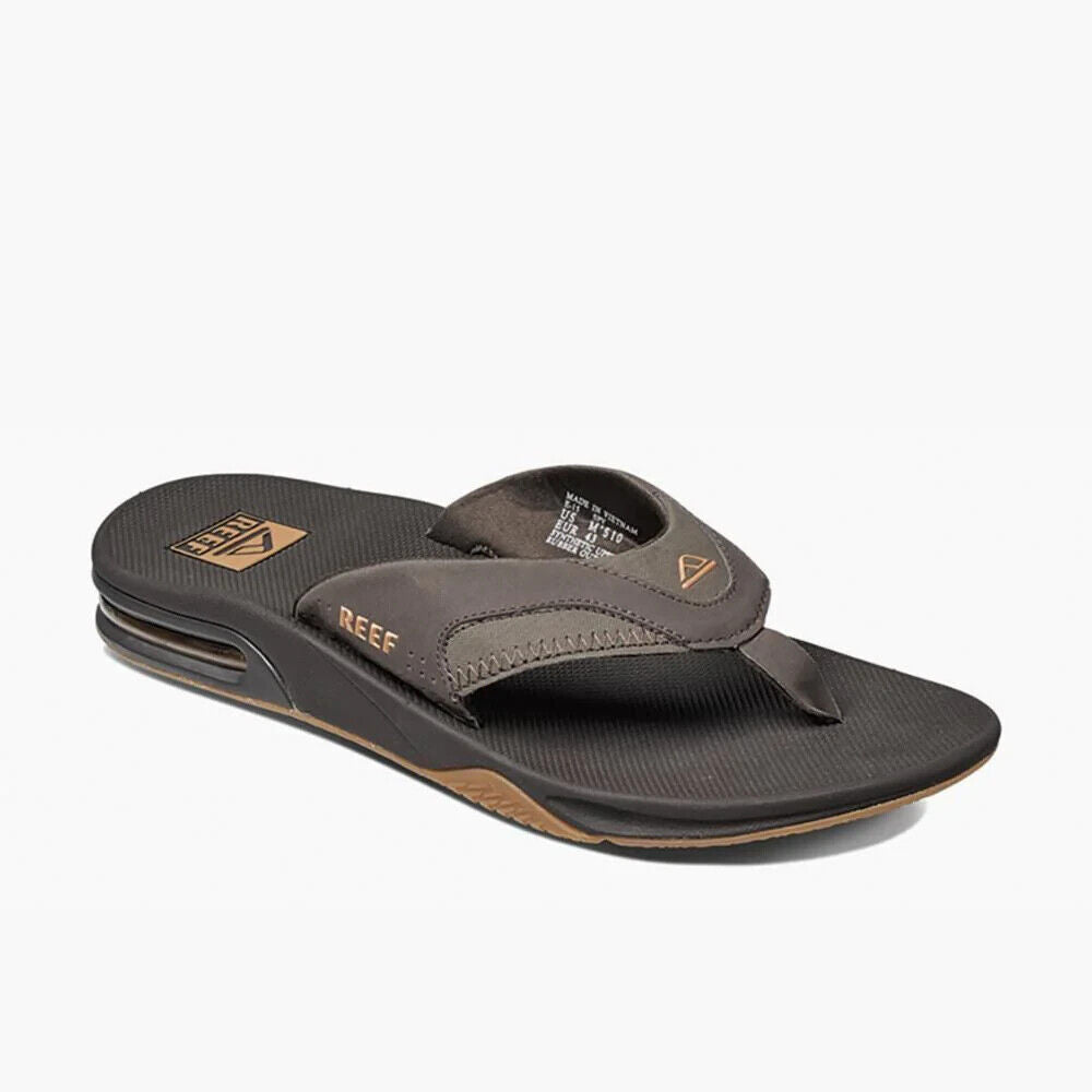 Reef Men's Fanning Flip Flop Sandals with Integrated Bottle Opener - ScoutTech