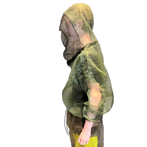 Bushline Outdoors Mesh Adult Pullover Bug Jackets with Zip Back Hood 3072 Left Side View | ScoutTech Outfitters Store