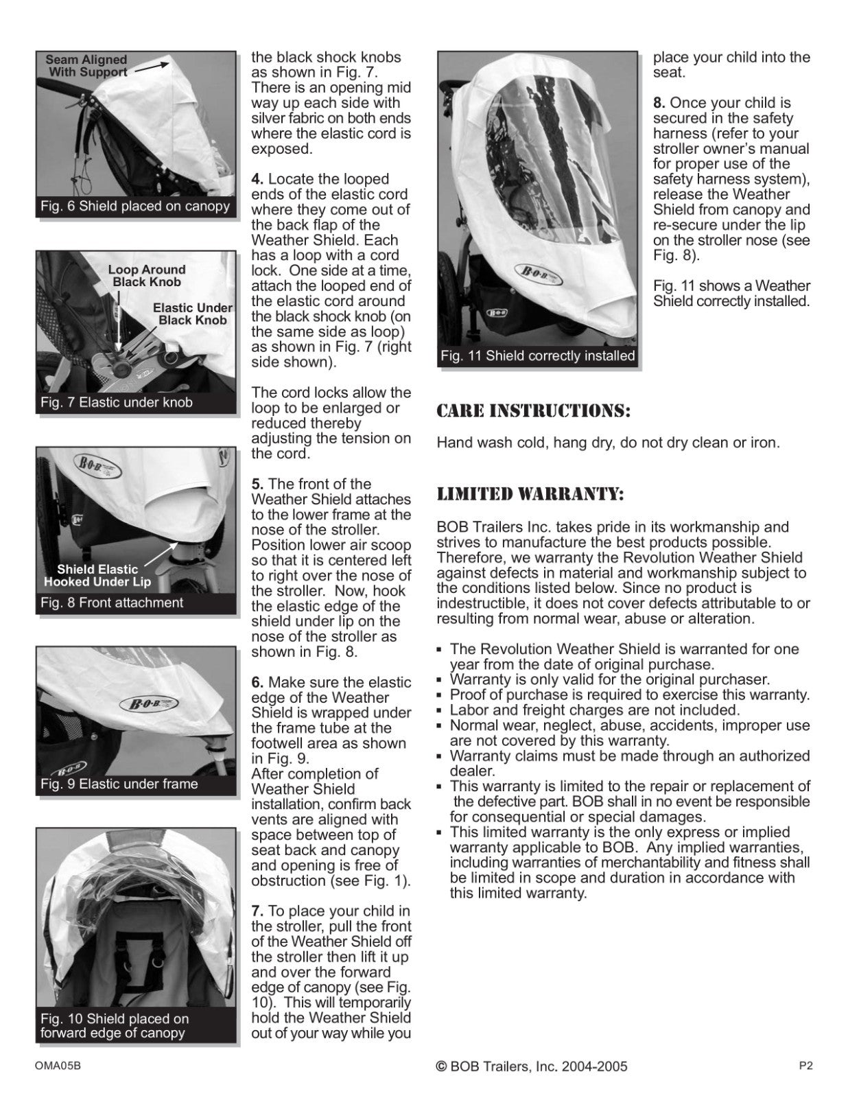 bob stroller manual BOB Revolution Stroller Weather Shield
