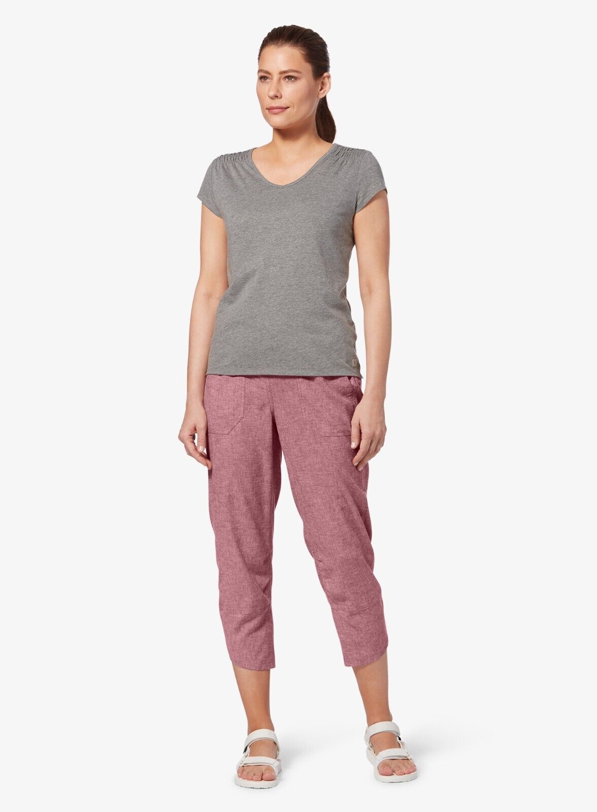 Royal Robbins Women's Slub Canvas Capri Outdoor Pants, Size: 8 - ScoutTech