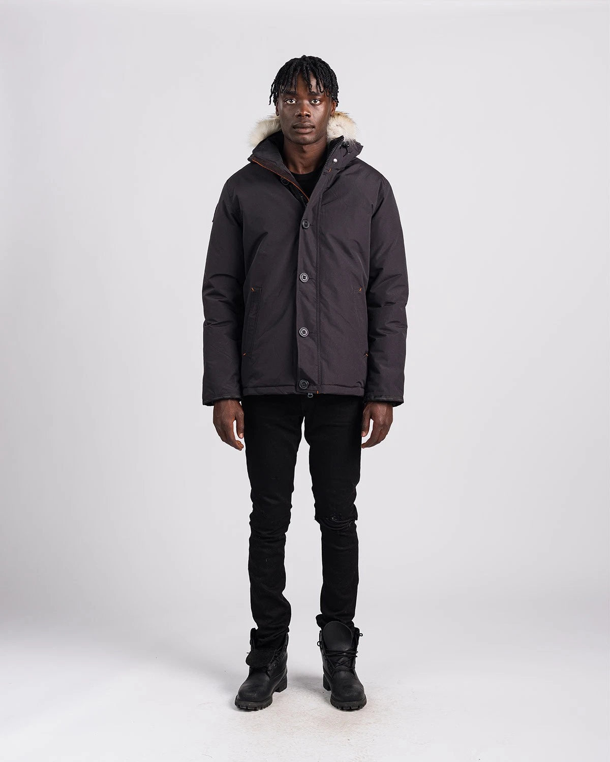 Outdoor Survival Canada Men's Nyik -40 Down Parka, Orca Black, X-Large - ON DISPLAY