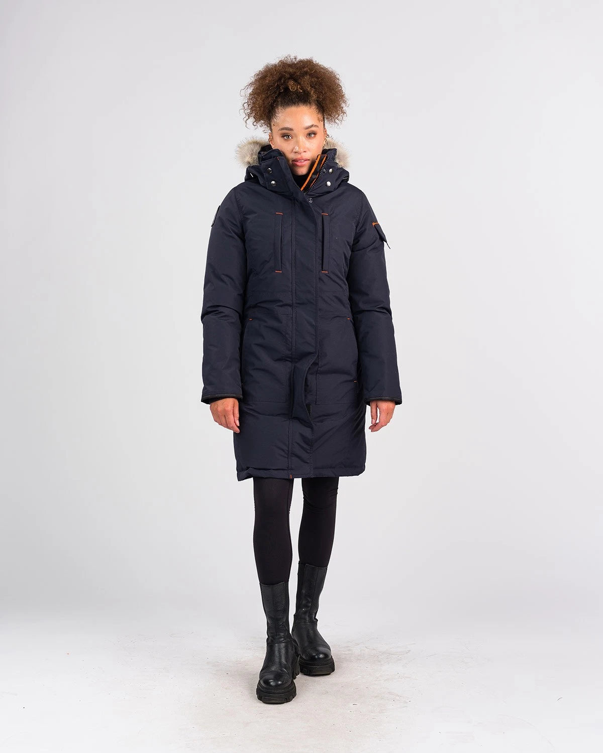 Outdoor Survival Canada Women's Nisto -40 Down Parka, Cold Lake Blue, Small - ON DISPLAY