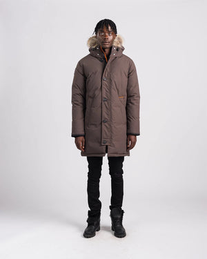 Outdoor Survival Canada Men's Nevluk -40 Down Parka, Steel Grey,  XL - ON DISPLAY