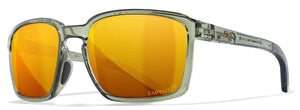 Wiley X Alfa Sunglasses With Coloured Captivate Lens and Gloss Crystal Frames