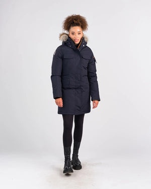 Outdoor Survival Canada Women's Jaci -40 Down Parka, Cold Lake Blue, X-Large - ON DISPLAY
