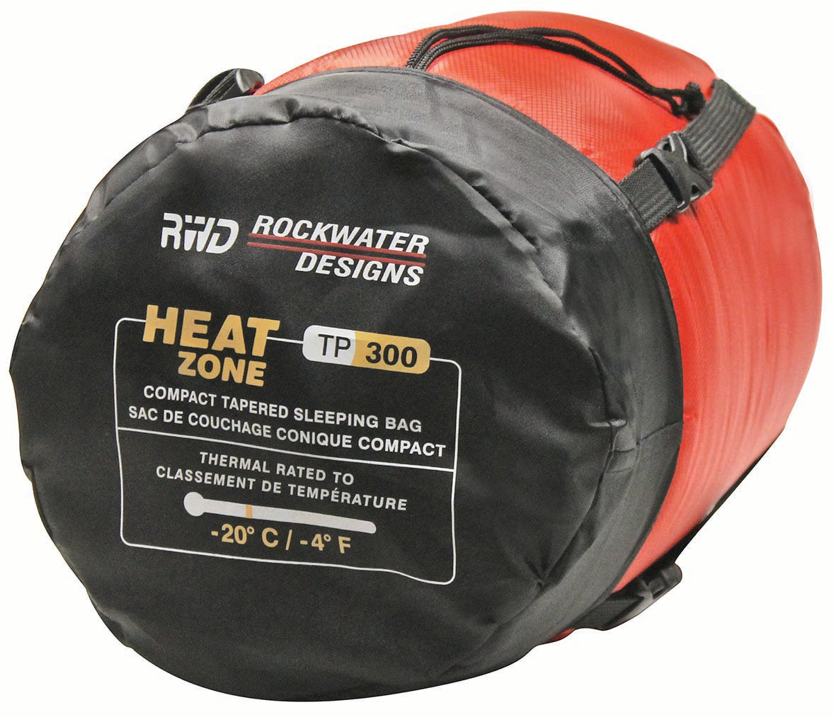 Rockwater Designs Heat Zone TP-300 Tapered Hooded Sleeping Bag -20C/-4F - ScoutTech