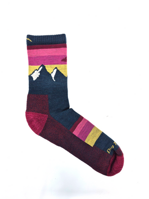 Darn Tough Women's Sunset Ledge Micro Crew Lightweight Hiking Sock 5005