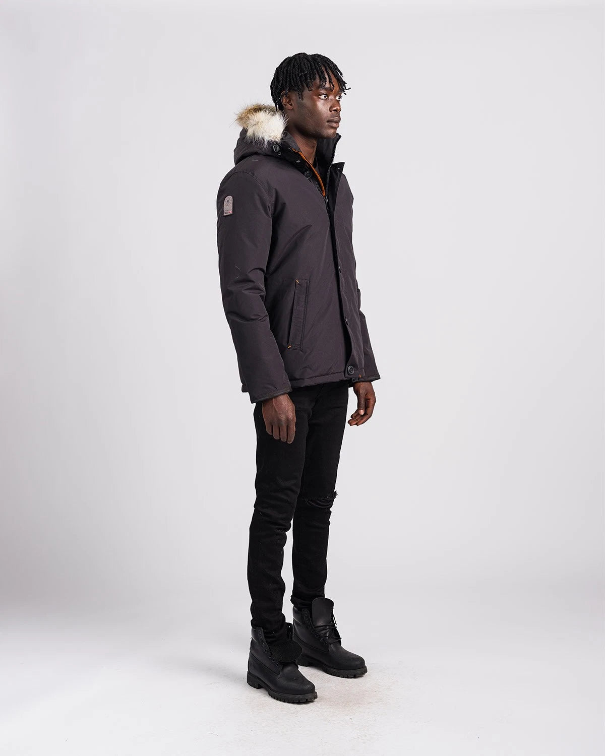 Outdoor Survival Canada Men's Nyik -40 Down Parka, Orca Black, Small - ON DISPLAY