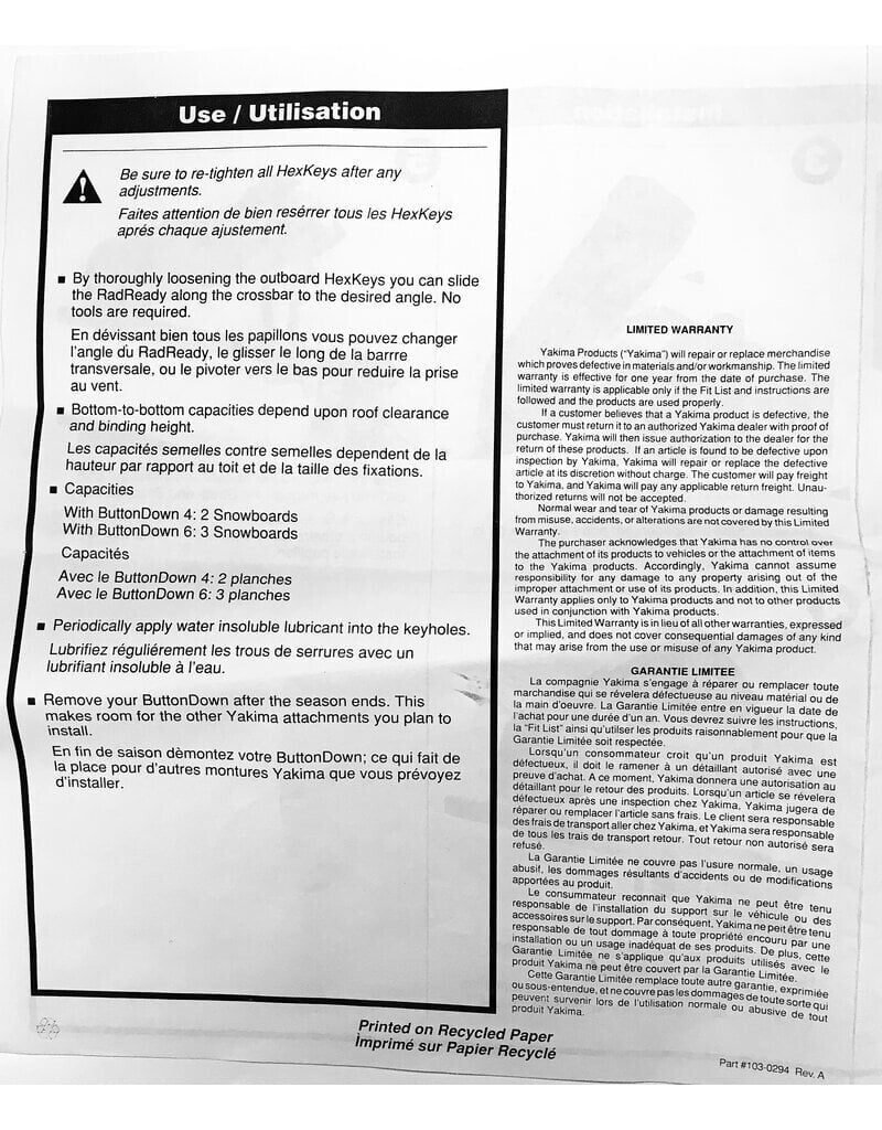 Yakima RadReady Made in USA - ScoutTech