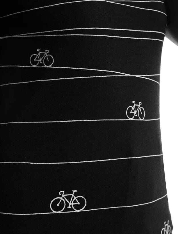 Icebreaker Women's Tech Lite II Bicycle Print Scoop Neck Tee Shirts Large - ScoutTech