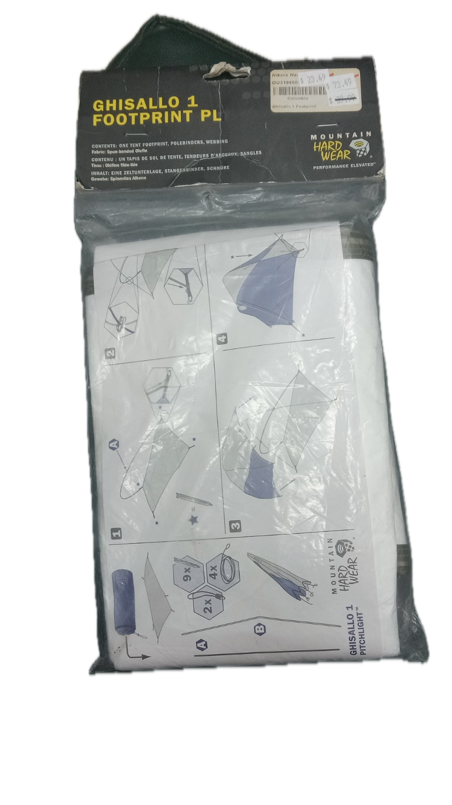 Mountain Hardwear Ghisallo 1 Tent Footprint