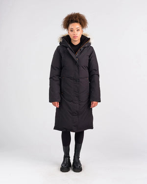 Outdoor Survival Canada OSC Women's Nuaja -40 Down Parka XL ORCA BLACK - ON DISPLAY