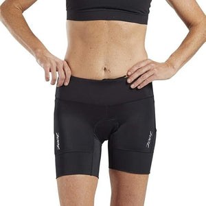 Zoot Women’s Performance 6-Inch Triathlon Shorts with Cycling Chamois Pad Small