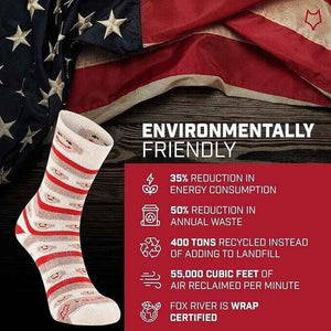 Fox River Teen Unisex Monkey Stripe Crew Casual Socks