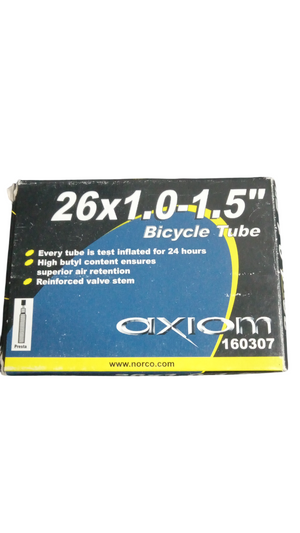 Axiom Presta Bicycle Tube by Norco 26x1.0-1.5"
