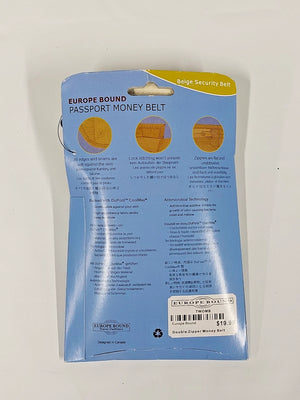 Europe Bound Passport Money Belt Deluxe