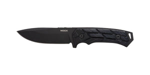 WOOX Rock 62 Mil-Spec Knife, Black Blade with XGRIP Handle