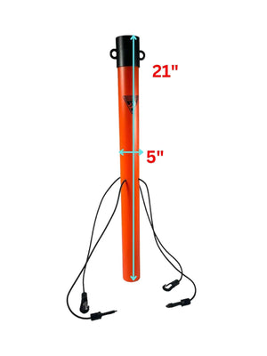 Seattle Sports HydroStar Kayak Safety Light Extension Pole Add 21 inches 2-Pack