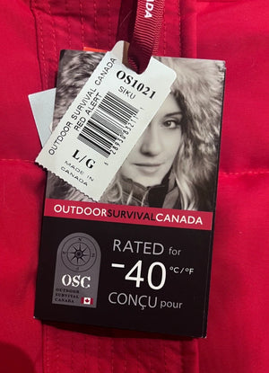 Outdoor Survival Canada Women's Siku -40 Down Parka Large - ON DISPLAY