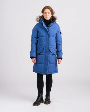 Outdoor Survival Canada Women's Siku -40 Down Parka, Indigo Blue,  X-Large - ON DISPLAY