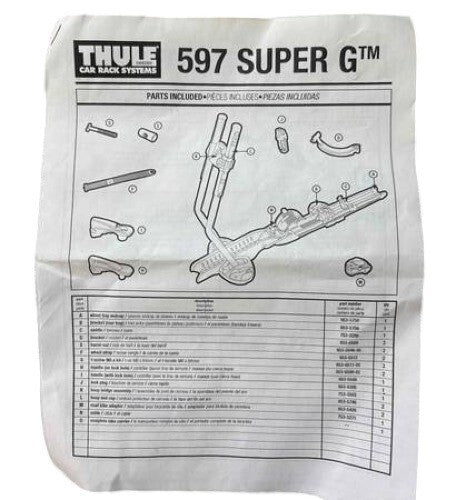 Thule 597 Super G Premium Upright Rooftop Bike Carrier - ScoutTech