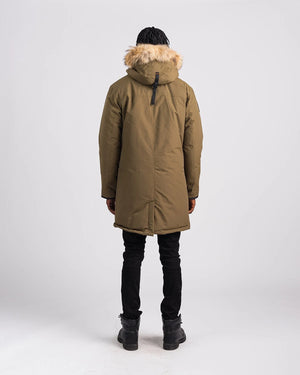 Outdoor Survival Canada OSC Men's Nevluk -20°C Down Parka Military Green Small - ON DISPLAY