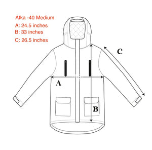 Outdoor Survival Canada Men's Atka -40 Down Parka Medium Black - Made in Canada!