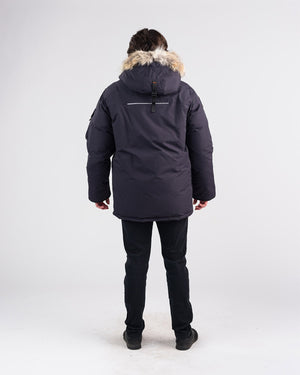 Outdoor Survival Canada Men's Kanti -40 Down Parka, Cold Lake Blue, Medium - ON DISPLAY